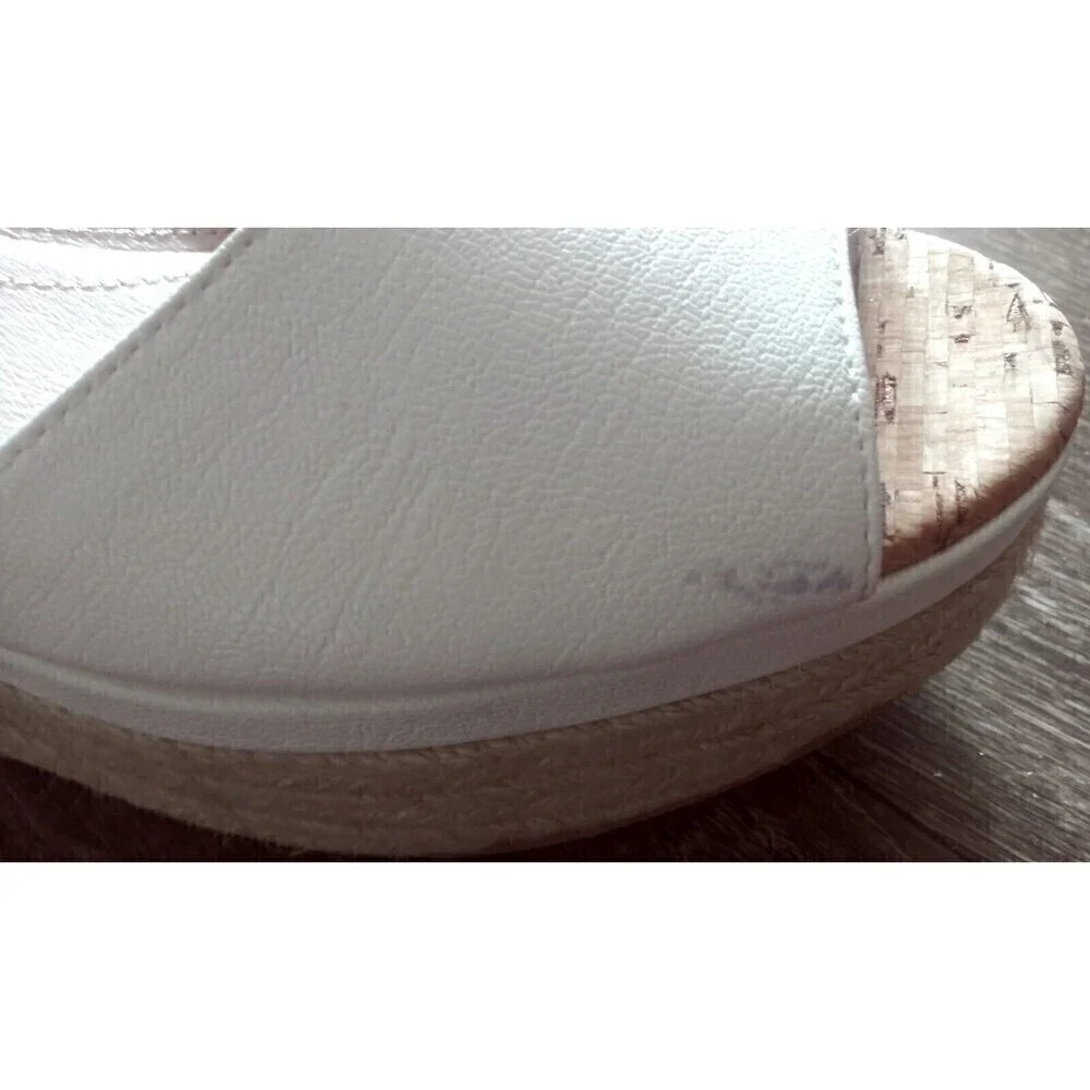 Circus By Sam Edelman Women's  Warren Platform Sandal White/Natural 9.5 EUR 39.5